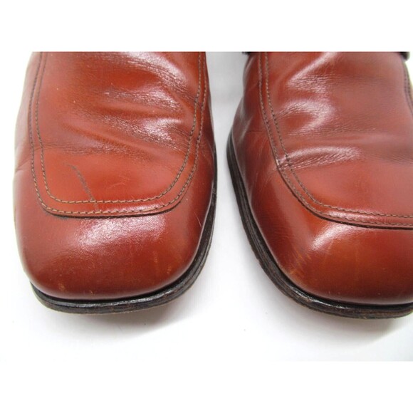 Nettleton Leather Half Strap Loafers Size 11 B/D Made In The USA - Picture 15 of 16